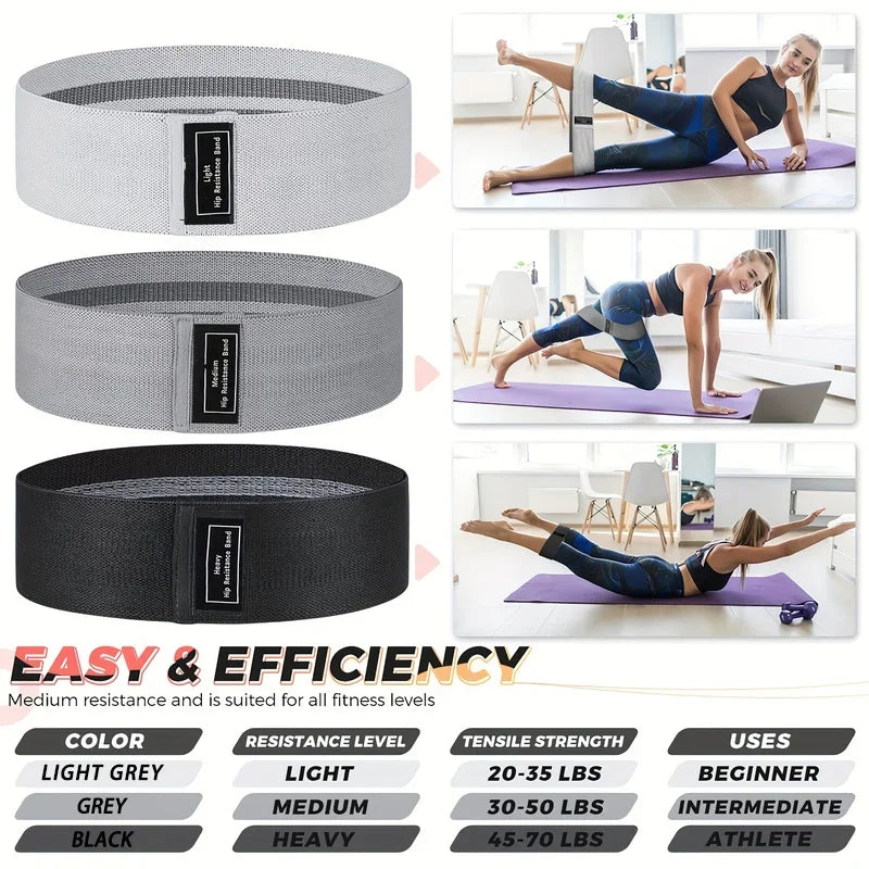 Crochet Gradient Color Resistance Band Deep Squat Buttocks Shaping Men and Women Single Training Ring Fitness Elastic Band