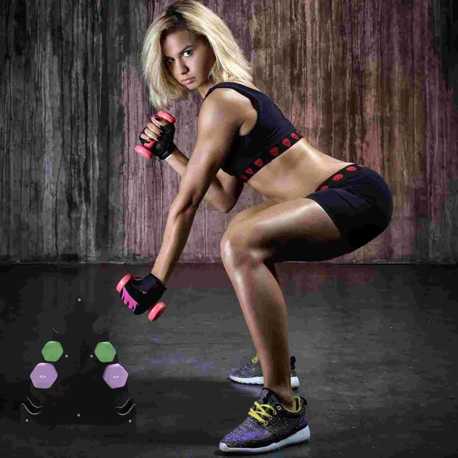 Dumbbell Rack Triangle Shaped Stand Home Gym Barbell Storage Support Dumbell Holder Organization