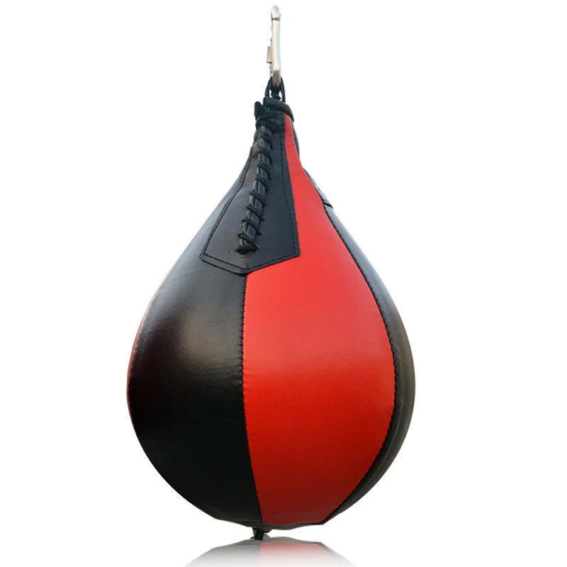 Pu Leather Punching Ball Pear Boxing Bag Reflex Speed Balls Muay Thai Fitness Training Double End Boxing Speed Ball Adults Kids